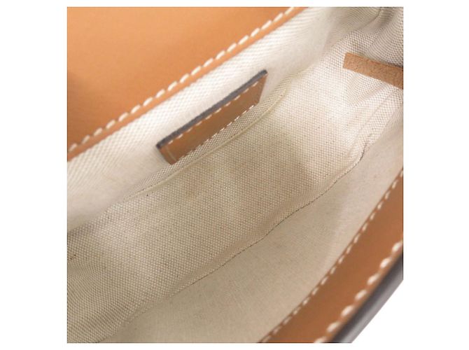 Borsa a Spalla in Pelle Kate di Tod's Marrone Bianco - vista 6