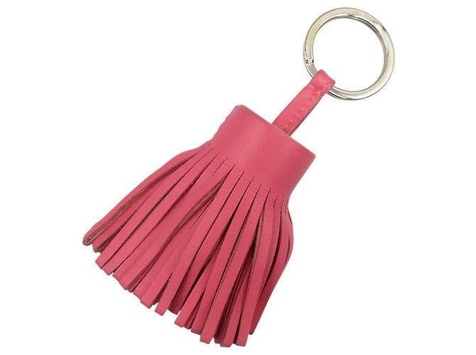 Ring Hermès Carmen Anjo Milo Schlüsselanhänger Silber Pink - Ansicht 2