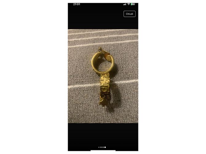 Orecchini Dior dorati in metallo D'oro - vista 2