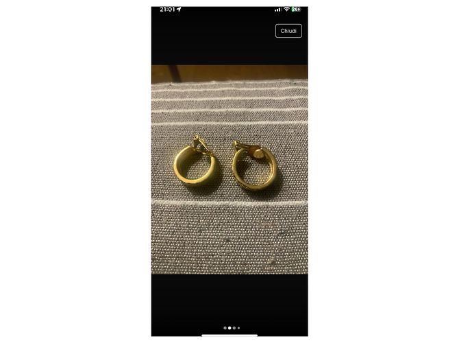 Orecchini Dior dorati in metallo D'oro - vista 4