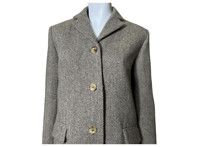 Rouje Josselin brown wool herringbone jacket - view 2
