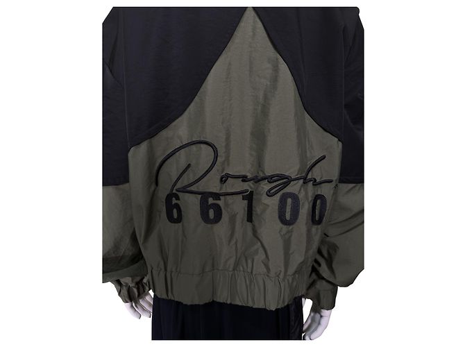 Autre Marque Grüne schwarze Jacke aus Polyester - Ansicht 5