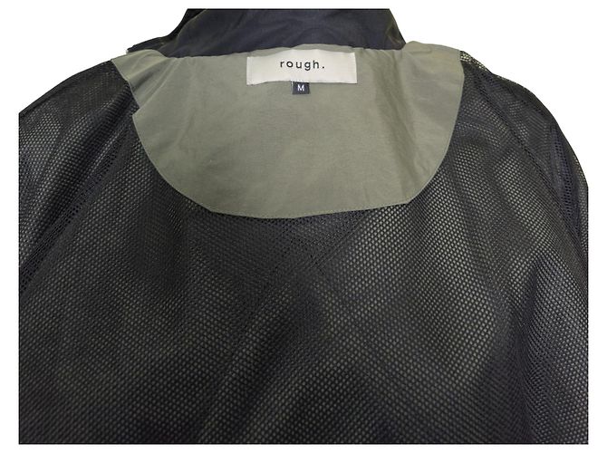 Autre Marque Grüne schwarze Jacke aus Polyester - Ansicht 6