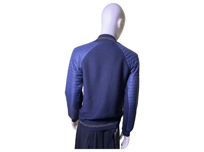 Autre Marque Giacca Cardigan St John Blu Lana - vista 5