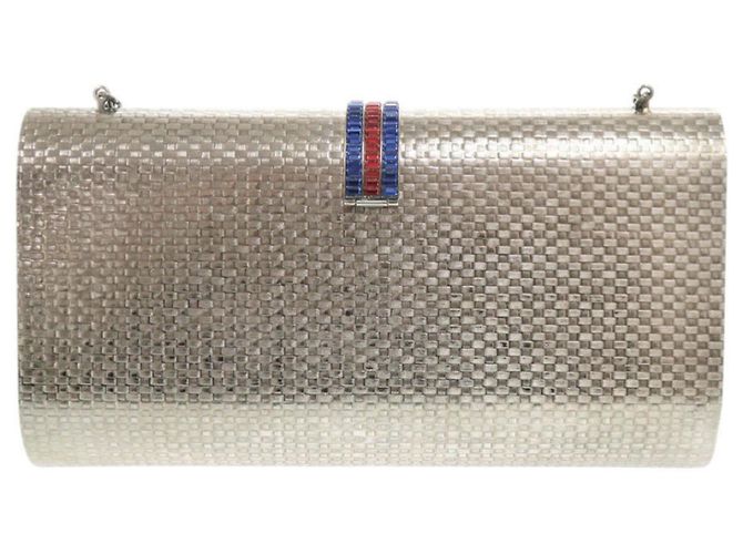 Bolsa de Ombro de Metal Prata Gucci - vista 3