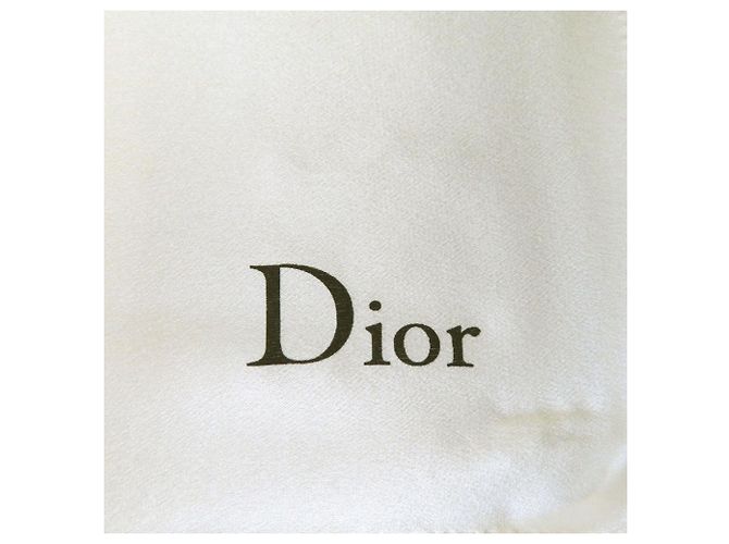 Foulard in seta J'ADORE DIOR di Christian Dior Bianco Giallo - vista 6
