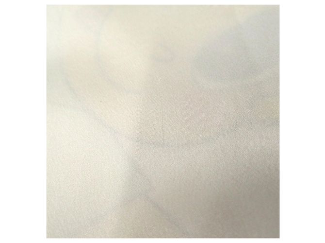 Foulard in seta J'ADORE DIOR di Christian Dior Bianco Giallo - vista 8