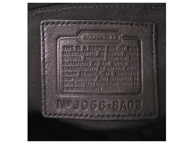 Bolso de cuero negro de un hombro Coach - vista 10