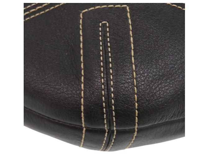 Bolso de cuero negro de un hombro Coach - vista 5