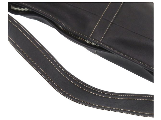 Bolso de cuero negro de un hombro Coach - vista 8
