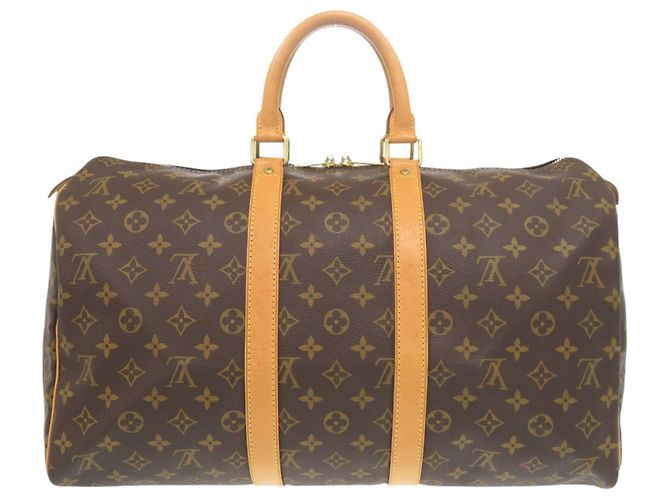 Borsa Boston Keepall 45 Monogram Louis Vuitton Marrone - vista 2