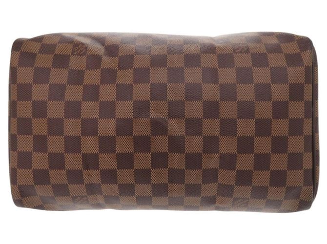 Borsa Louis Vuitton Speedy 30 Damier Ebene Marrone - vista 3