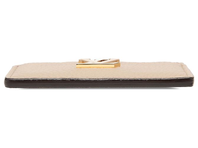 Tarjetero Capucines en Taurillon Marrón Louis Vuitton Castaño Beige - vista 3