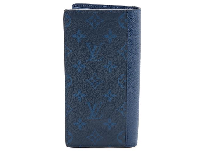 Brazza Cartera larga bifold Louis Vuitton Monogram Taigarama azul - vista 2