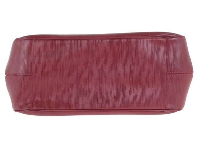 Rote Leder Tote Bag Louis Vuitton Epi Passy PM - Ansicht 10