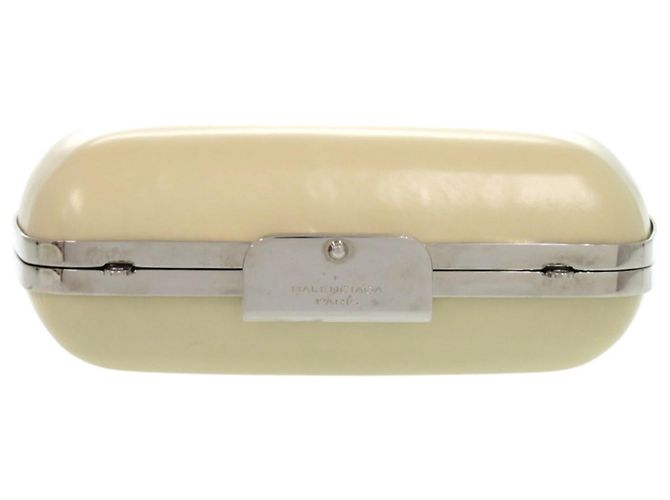 Borsa Clasp Balenciaga in Bianco Avorio Crudo - vista 3
