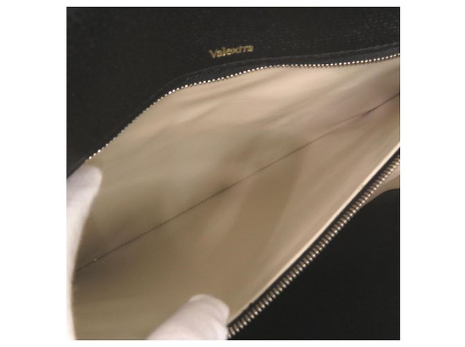 Valextra V-Line Leather Black Shoulder Bag - view 7