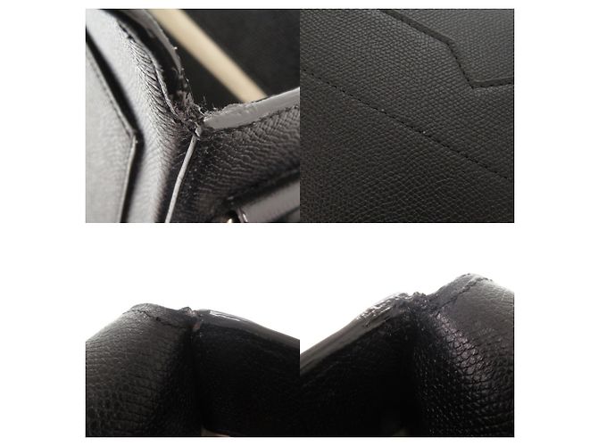 Valextra V-Line Leather Black Shoulder Bag - view 9