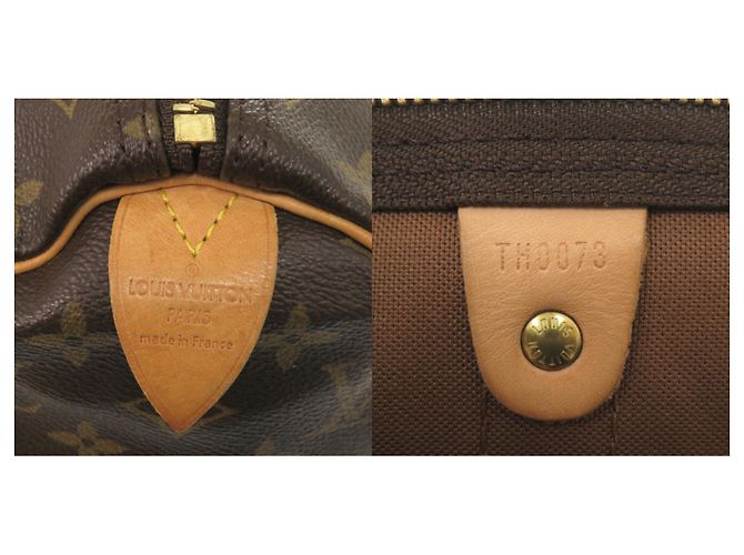 Borsa Boston Keepall 45 Monogram Louis Vuitton Marrone - vista 10