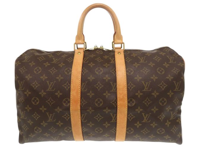 Borsa Boston Keepall 45 Monogram Louis Vuitton Marrone - vista 2