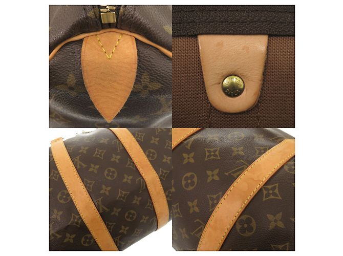 Borsa Boston Keepall 45 Monogram Louis Vuitton Marrone - vista 8