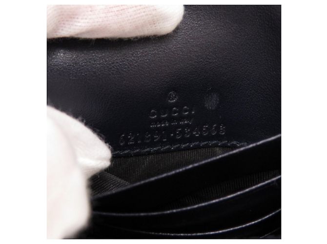 Billetera Bifold Horsebit Gucci Beige Azul marino - vista 7