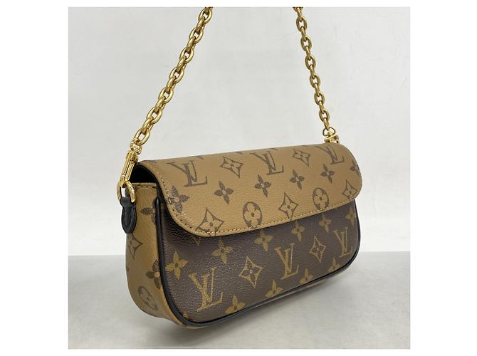 Portafoglio Louis Vuitton Monogram Reverse Wallet on Chain Ivy M26587 Marrone - vista 2