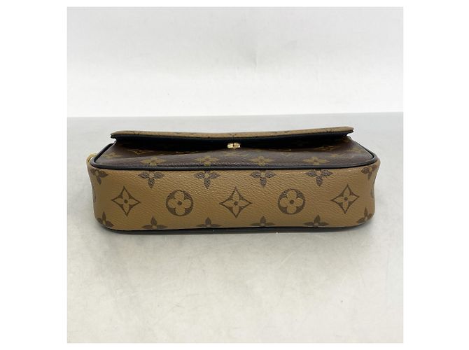 Portafoglio Louis Vuitton Monogram Reverse Wallet on Chain Ivy M26587 Marrone - vista 3