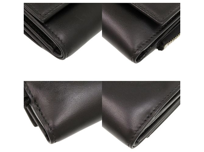 Dolce & Gabbana Black Leather Tri-fold Wallet - view 4