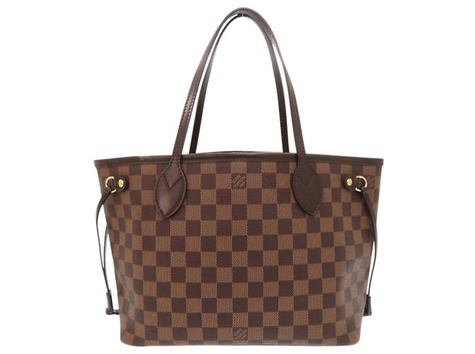 Borsa tote Louis Vuitton Neverfull PM Damier Marrone - vista 2