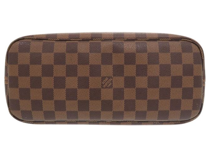 Borsa tote Louis Vuitton Neverfull PM Damier Marrone - vista 3