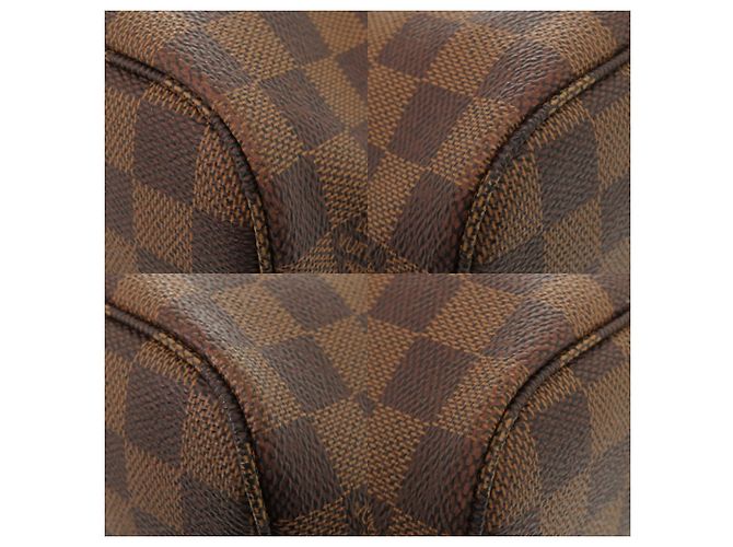Borsa tote Louis Vuitton Neverfull PM Damier Marrone - vista 4