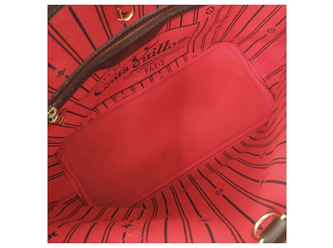 Borsa tote Louis Vuitton Neverfull PM Damier Marrone - vista 6