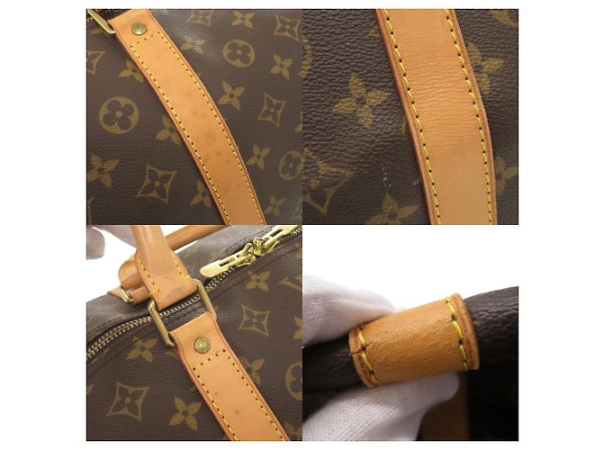 Borsa Boston Keepall 60 Monogram Louis Vuitton Marrone Monogramma - vista 10