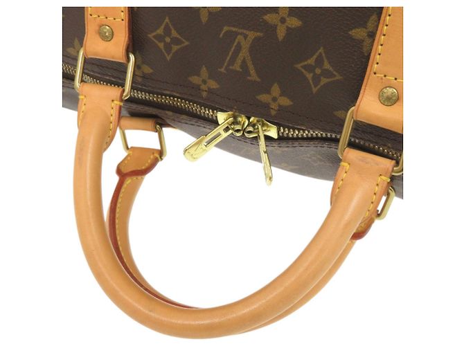 Borsa Boston Keepall 60 Monogram Louis Vuitton Marrone Monogramma - vista 5