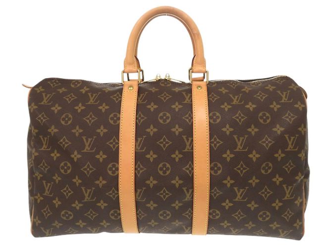 Borsa Boston Keepall 45 Monogramma Marrone Louis Vuitton - vista 2