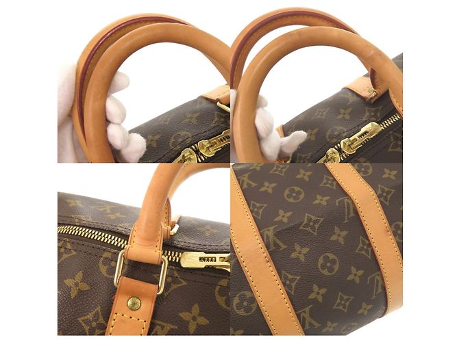 Borsa Boston Keepall 45 Monogramma Marrone Louis Vuitton - vista 7