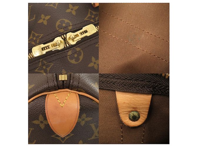 Borsa Boston Keepall 45 Monogramma Marrone Louis Vuitton - vista 8