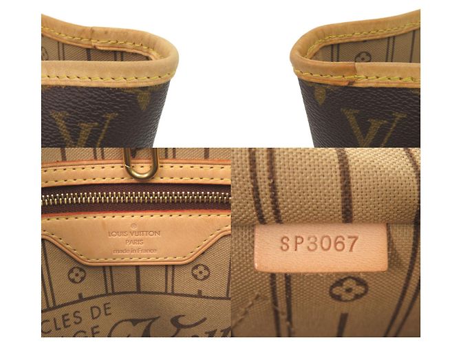 Borsa tote Monogram Neverfull MM di Louis Vuitton Marrone Monogramma - vista 9