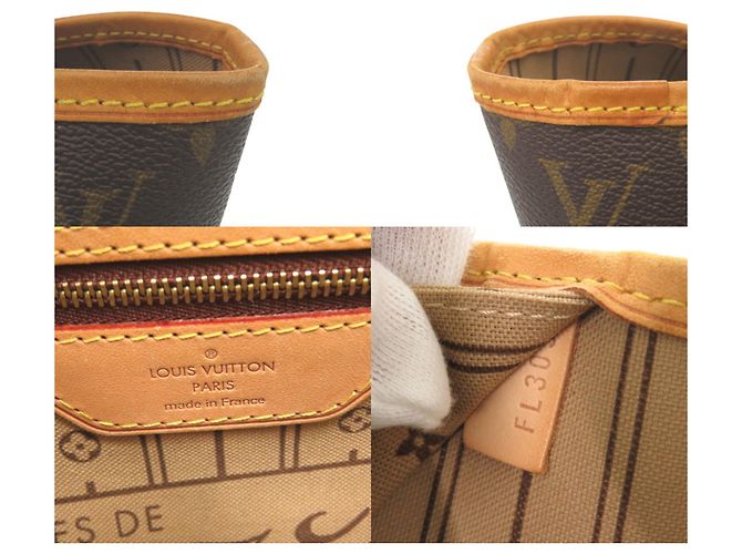Louis Vuitton Neverfull MM Monogram Tote Bag Braun Monogramm - Ansicht 9
