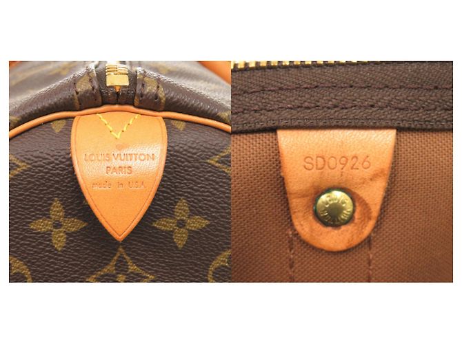 Borsa Boston Keepall 55 Monogram Louis Vuitton Marrone - vista 10