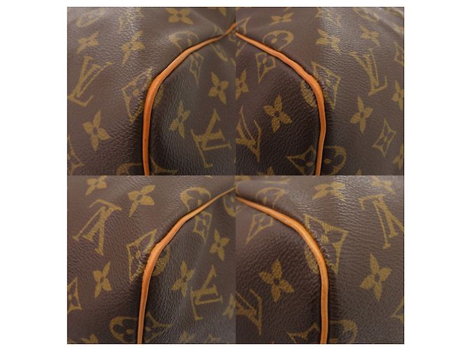Borsa Boston Keepall 55 Monogram Louis Vuitton Marrone - vista 4