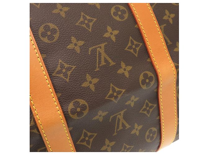 Borsa Boston Keepall 55 Monogram Louis Vuitton Marrone - vista 9