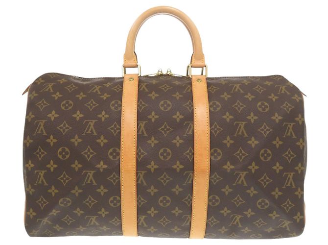 Borsa Boston Keepall 45 Monogram Louis Vuitton Marrone - vista 2