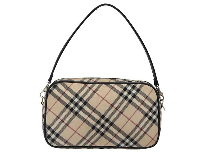 Pochette de lona con estampado Nova Check de Burberry Beige - vista 2