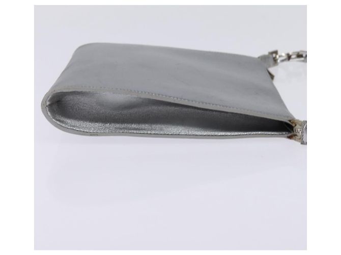 Borsa a Spalla Gancini in Pelle Salvatore Ferragamo Argento - vista 4