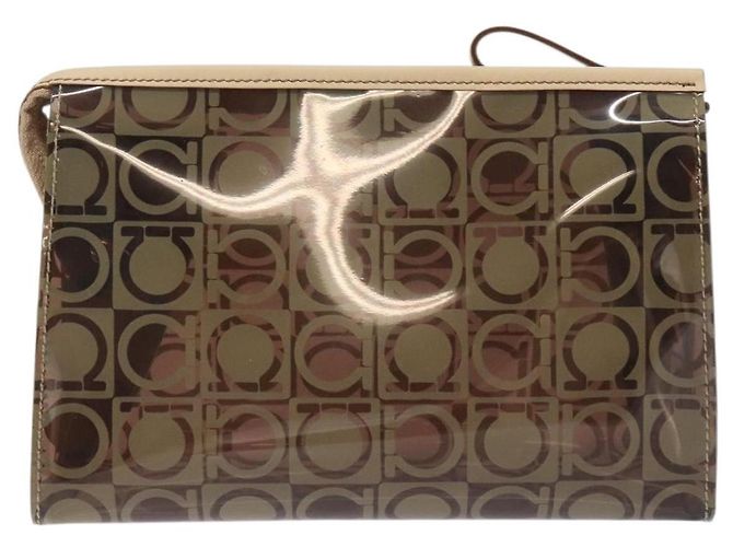 Pochette in tela Gancini Salvatore Ferragamo - vista 2