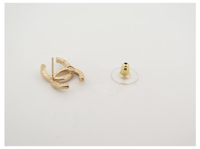 NUOVE ORECCHINI CHANEL LOGO CC STRASS METALLO ORO SCATOLA D'oro - vista 5