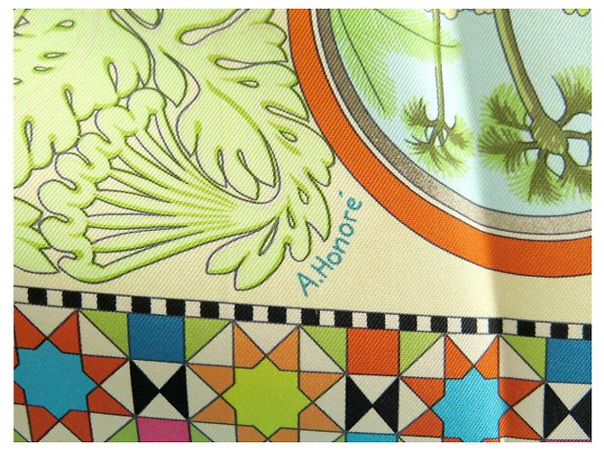 Aline Hermès LENÇO HERMES OS JARDINS DE ANDALUZIA HONORE 90 LENÇO DE SEDA Multicor - vista 6