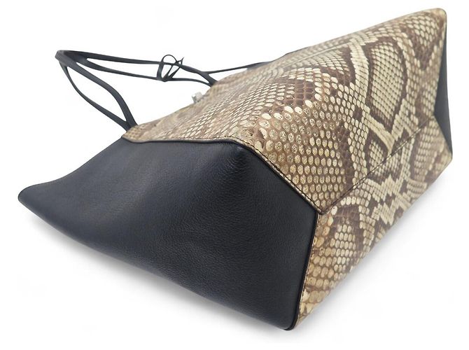 NEUE LOUIS VUITTON LOCKME CABAS N92917 LEDER UND PYTHON TASCHE Schwarz - Ansicht 5